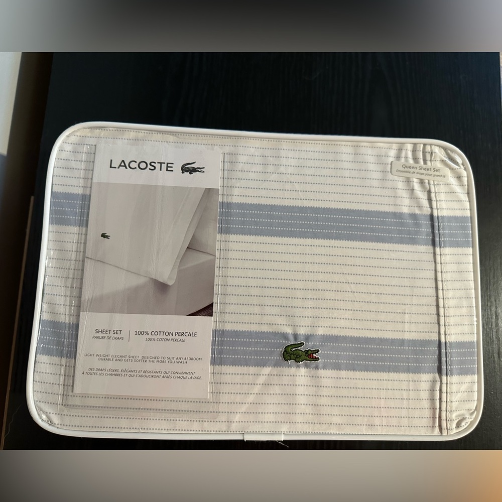 LACOSTE, Queen sheet set